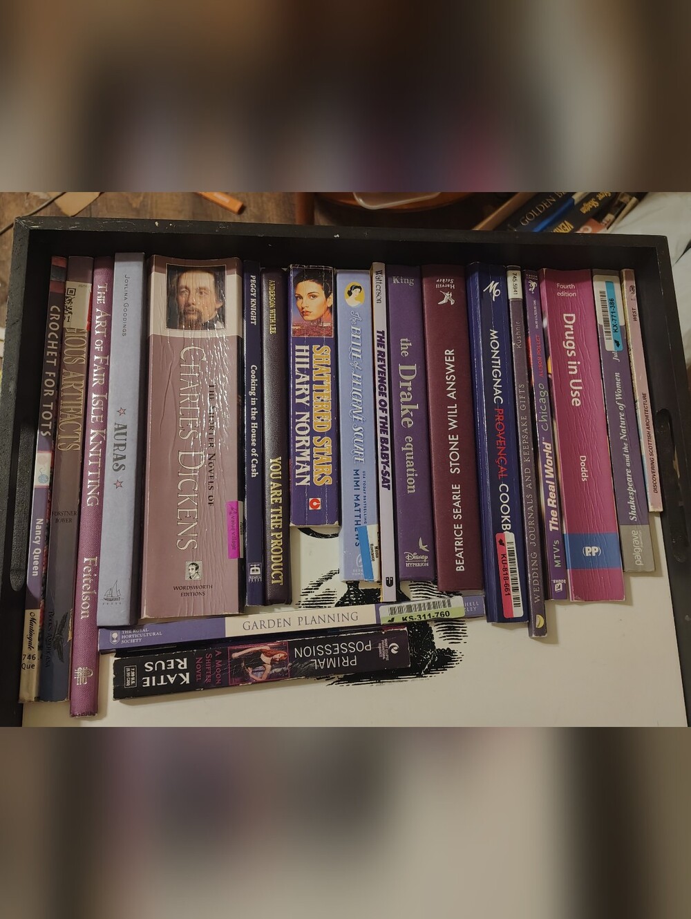 20 Purple & Plum Cut Book Spines | Craft & Junk Journal Supply Lot